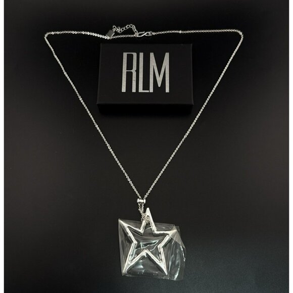 RLM Necklace Robert Lee Morris Star Celestial Modernist Bronze Bold QVC Cut Out - Picture 1 of 16